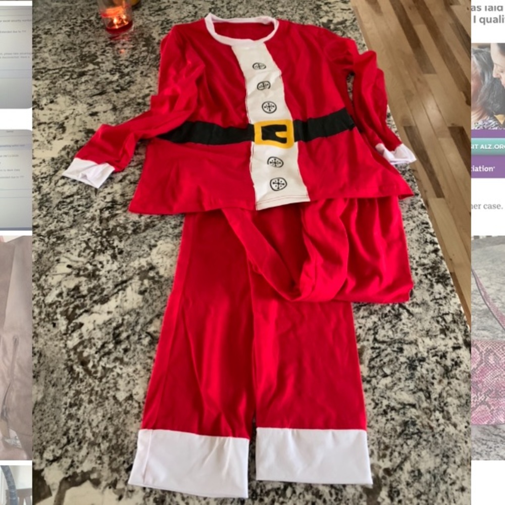 Women’s small-medium Santa Pajamas